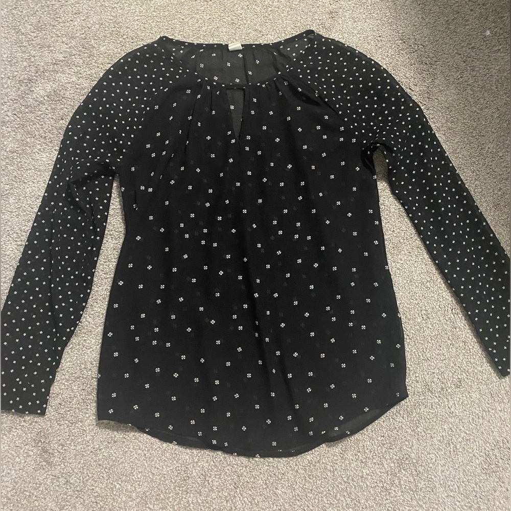 Old Navy women’s black patterned blouse, XS​​​​